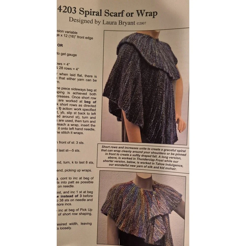 Prism Yarn Fall Fantastic 2007 Book 42 Knitting Pattern Instructions